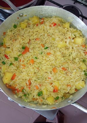 A picture of Jollof rice.