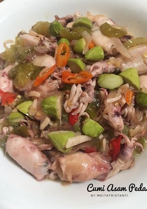 Foto resep Tumis Cumi Asin Asam Pedas