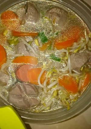 Foto resep Sop bakso sosis simpel