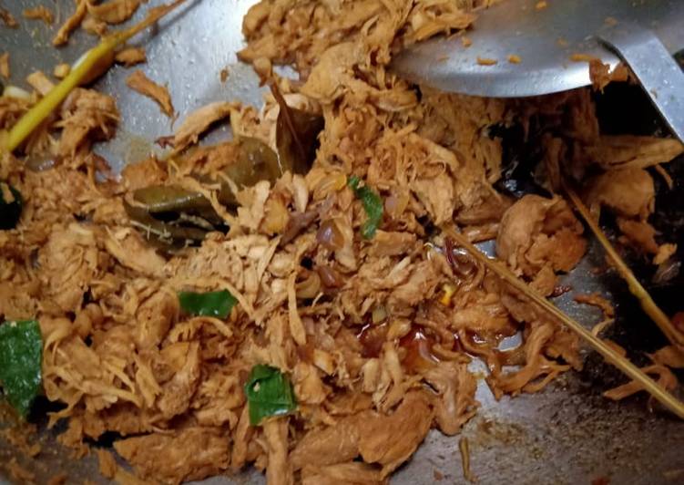 Proses memasak Ayam Suwir Saus Manis Anti Gagal