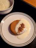 Brownies Puddings with Vla Vanilla