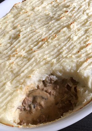 A picture of Beef Mince Stroganoff Cottage Pie.