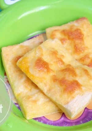 Foto resep Menu anak baked cheesy french toast MPASI aman dibawah 12m