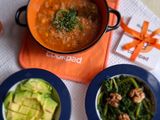 Ρεβίθια κοκκινιστά με τραχανά σούπα