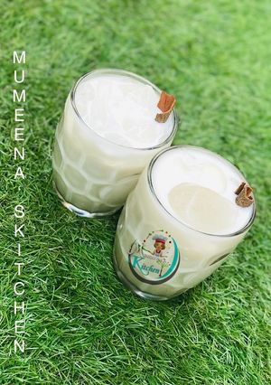 A picture of Date sweetened horchata.