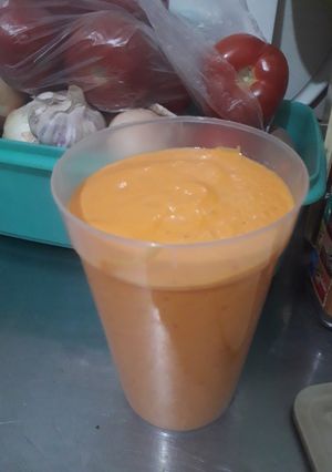 Una foto de Gazpacho de Tomate y Zanahoria