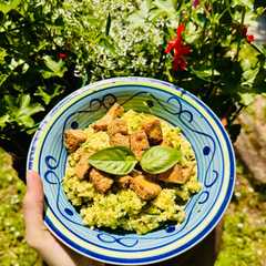 Foto di Miglio alle zucchine con tofu marinato in friggitrice ad aria