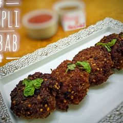 A picture of Chapli Kabab.