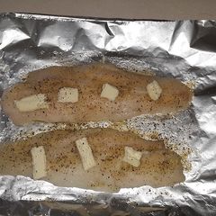 Lemon pepper swai fillet A picture of Lemon pepper swai fillet.