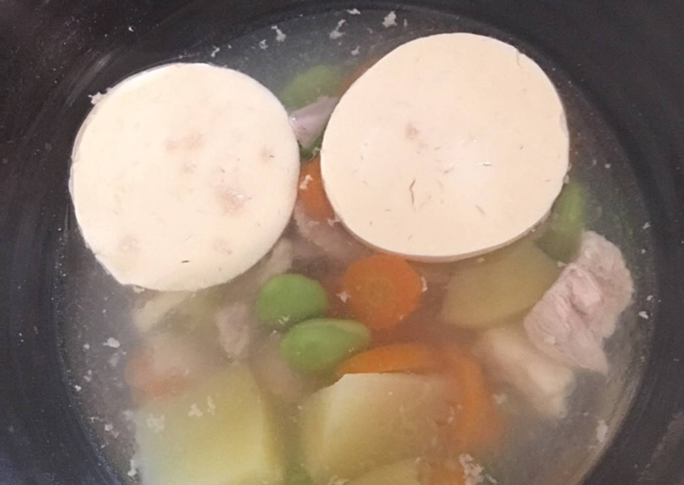 Chicken Soup With Tofu Egg MPASI 11+ Bulan