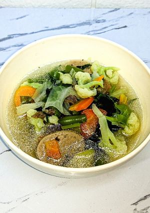 Foto resep Sop tetelan bakso sayur