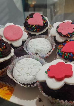 Una foto de Cupcakes de chocolate