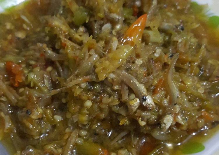 Sambal teri hijau super pedas