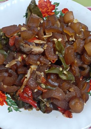 Foto resep Tumis kikil cabe hijau