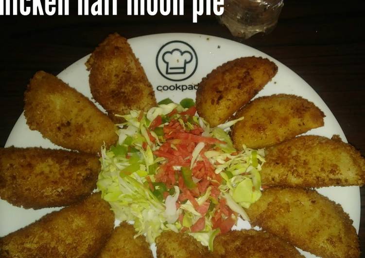 Chicken half moons pie