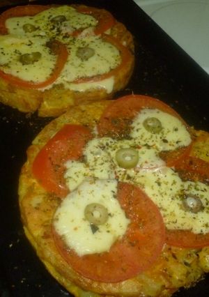 Una foto de Tortilla a la pizza
