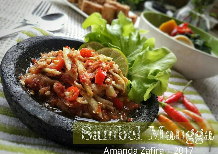 Resep Sambel Mangga Muda Segar Anti Gagal