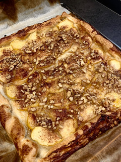 Una foto de Tarta de manzana al horno