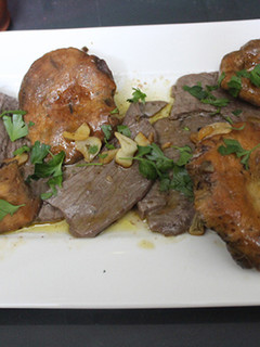 Una foto de Filete de ternera con robellones