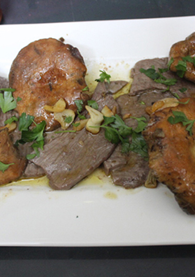 Una foto de Filete de ternera con robellones
