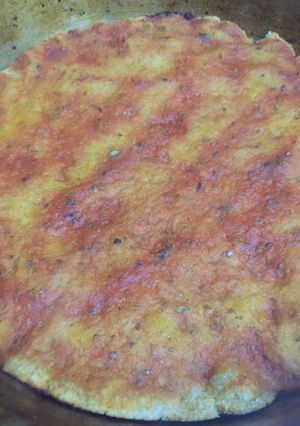 Una foto de Pizza de harina integral