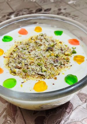 A picture of Custard trifle Recipe.