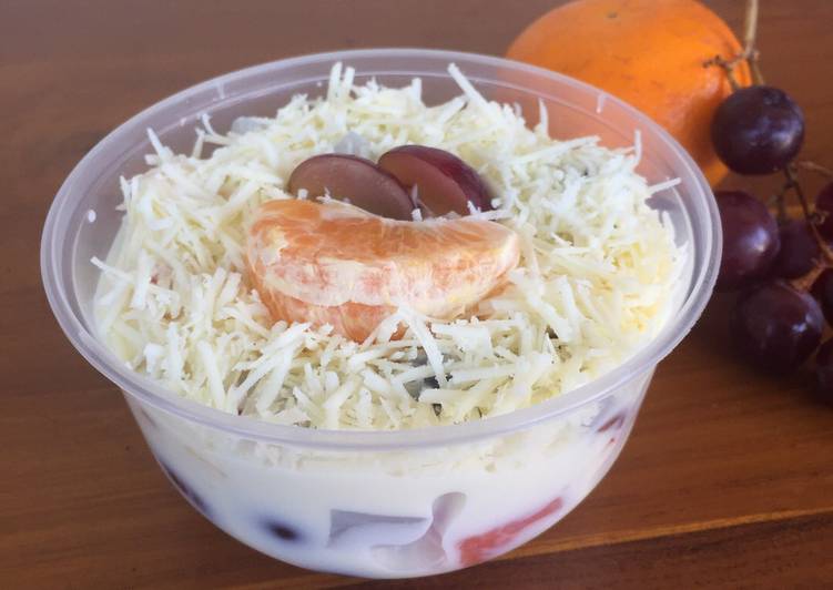 Siap Saji Salad Buah Mayo Enak dengan #Rahasia Yummy Mantul