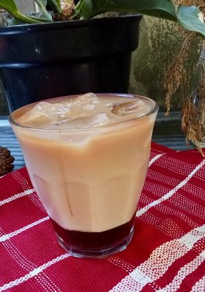 Foto resep Es teh susu gula merah