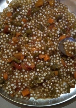 A picture of Sabudana khichdi.