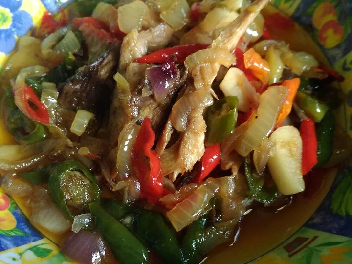 Cara Sederhana Membuat Resep  Tumis tongkol pedas mantap yang Enak Banget, Enak Banget