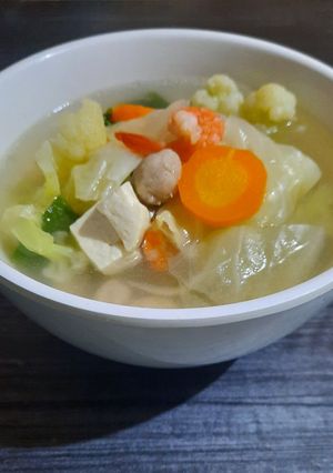 Foto resep Sup Tahu, Udang, Baso by BuNda 💕