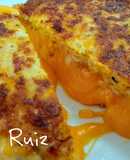 186.🍔Hamburguesas de pollo, zanahoria y mozzarella, rellenas de queso Cheddar🧀