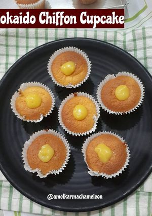 Foto resep Hokaido Chiffon Cake with lemon curd