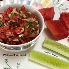 A picture of Watermelon Salad.