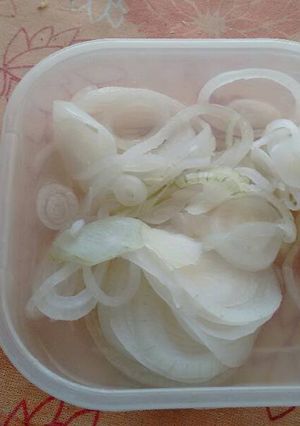 Una foto de Cebolla encurtida. ॐ