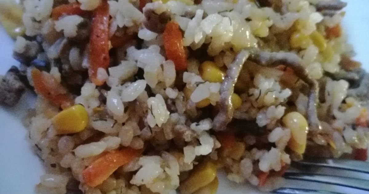 Гавайская смесь с рисом рецепт с фото