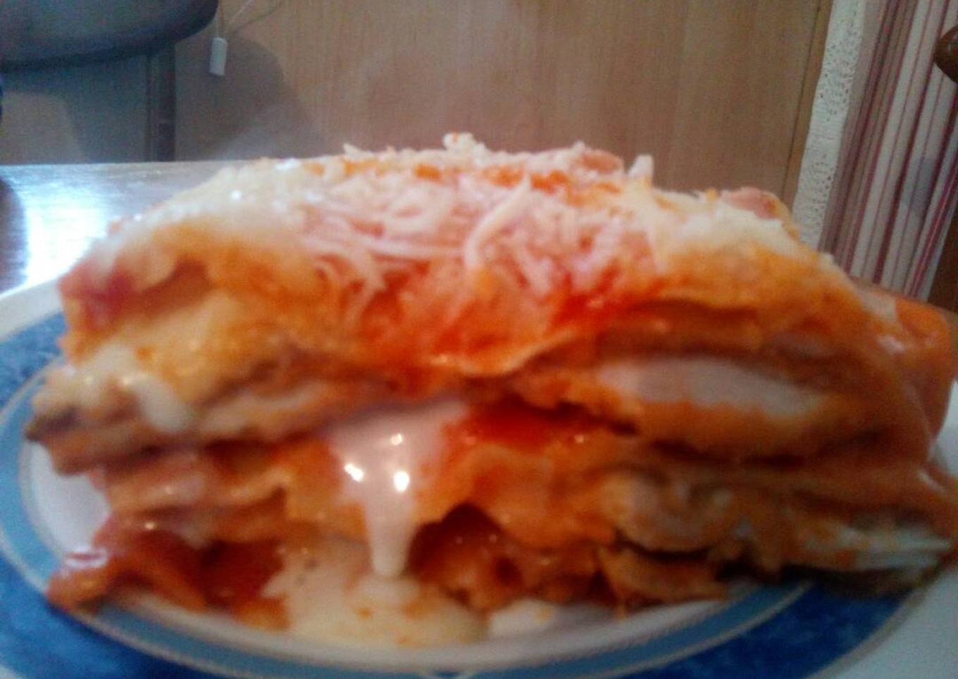 Lasaña de pollo