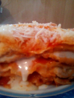 Una foto de Lasaña de pollo