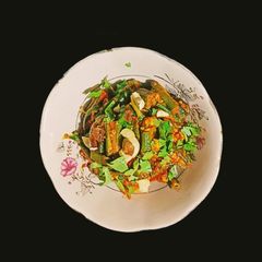 A picture of Shahi Paneer Bhendi Masala.