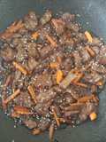 Carne agridulce oriental