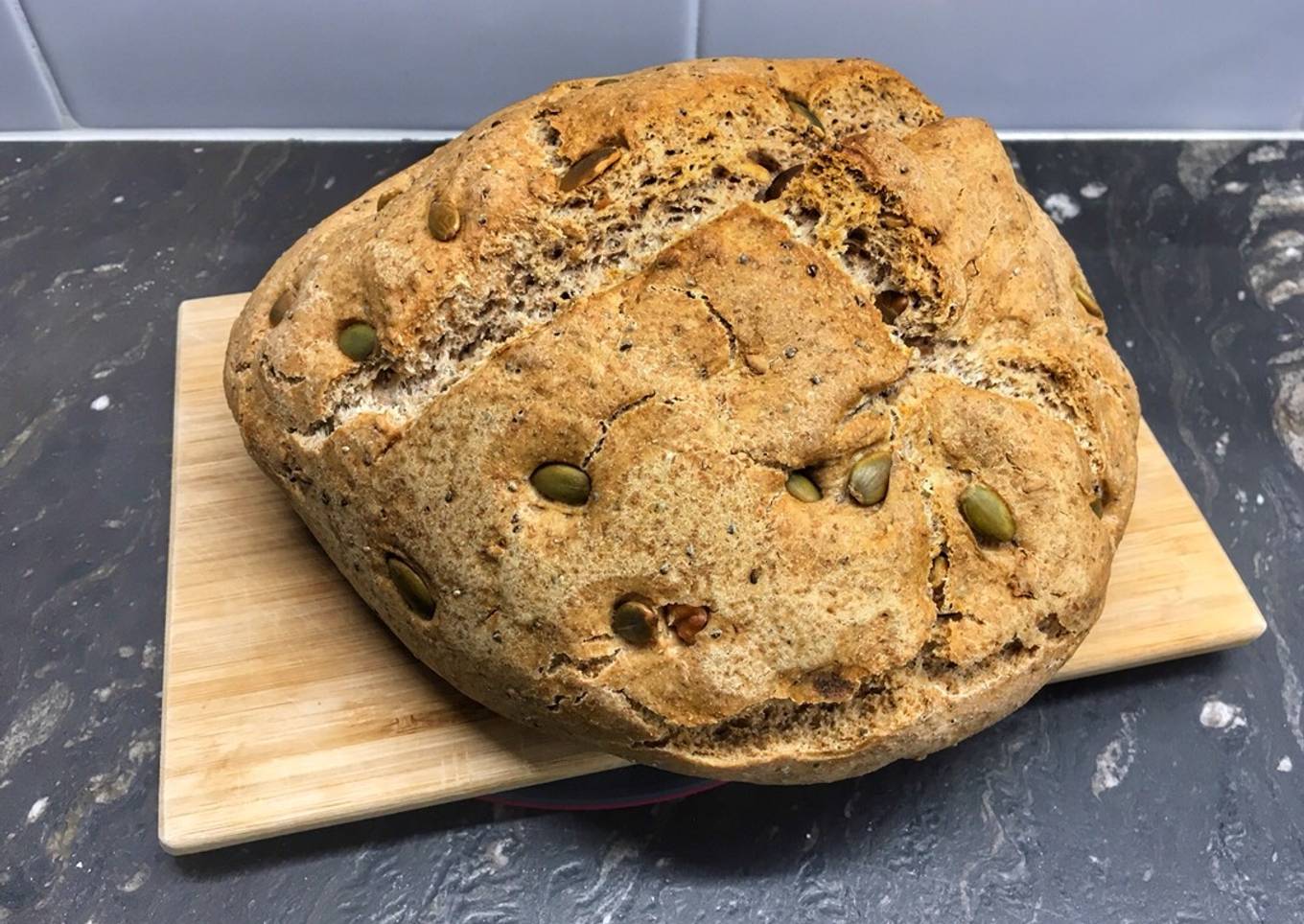 Pan de centeno, espelta y harina integral