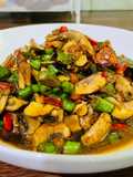 Jamur buncis saos tiram tabur ebi