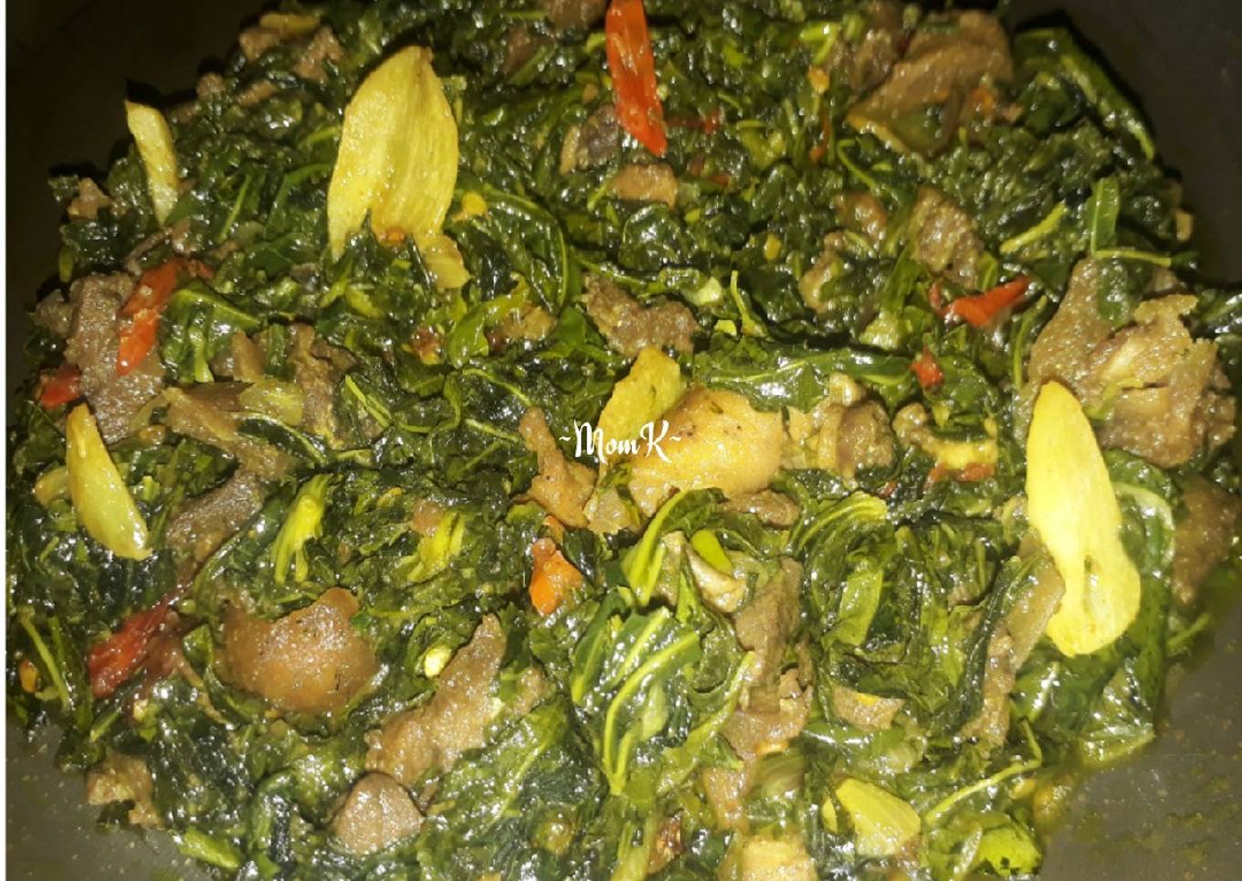 Tumis Wadi Daun Singkong