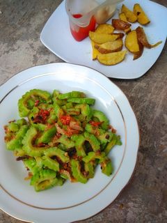 Foto resep Tumis Pare Udang Rebon