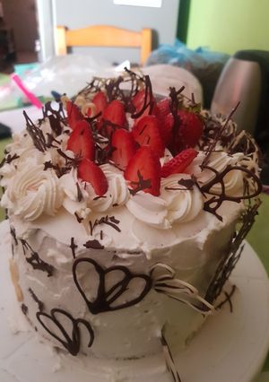Una foto de Torta de fresas