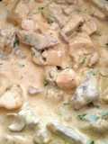Estrogonofe de carne com Champignons