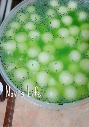 Foto resep Es Melon Selasih