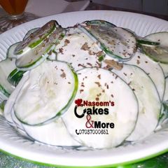 A picture of German Cucumber Salad.