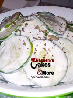 A picture of German Cucumber Salad.