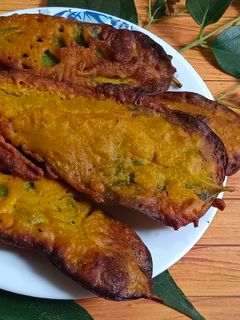 শিউলি পাতার বড়া (shiuli patar bora recipe in Bengali) রেসিপির প্রধান ছবি
